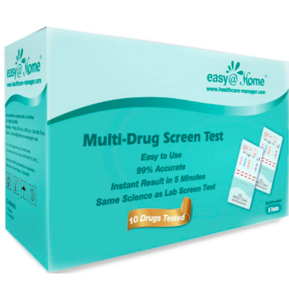 Easy@Home 10 Panel Instant Drug Test Kit – 5pk - Picture 2 of 2